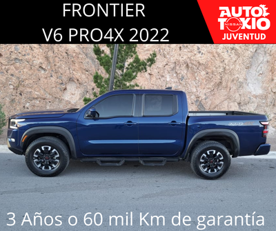 2022 Nissan FRONTIER 4 PTS PRO 4X V6 38L TA AAC PIEL RA-17 4X4
