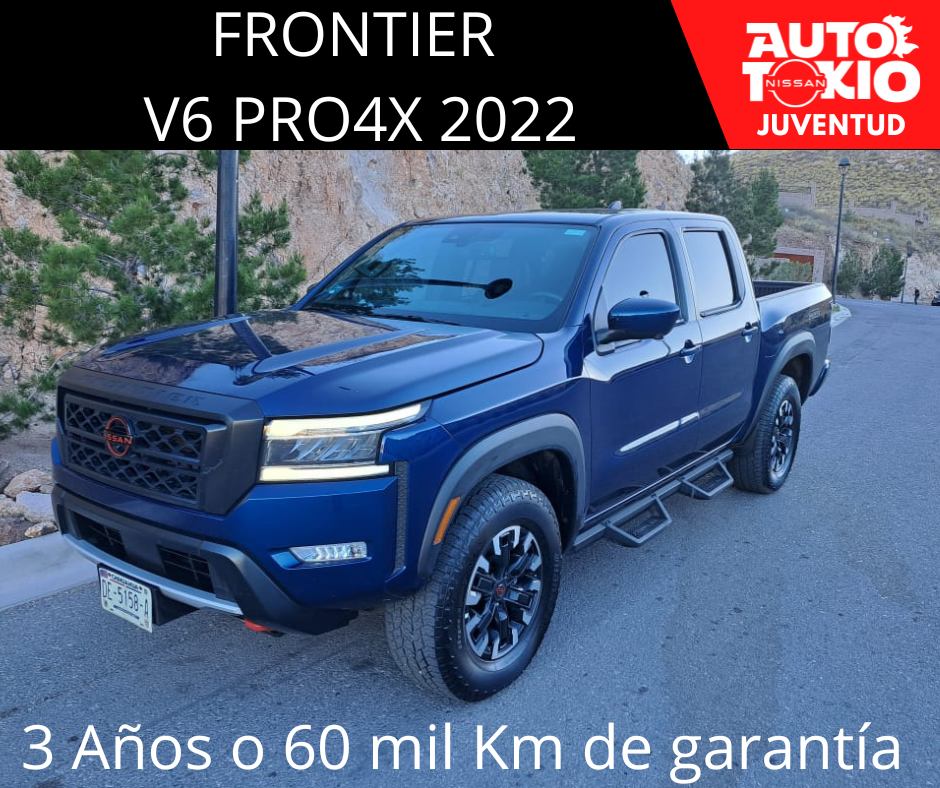 2022 Nissan FRONTIER 4 PTS PRO 4X V6 38L TA AAC PIEL RA-17 4X4