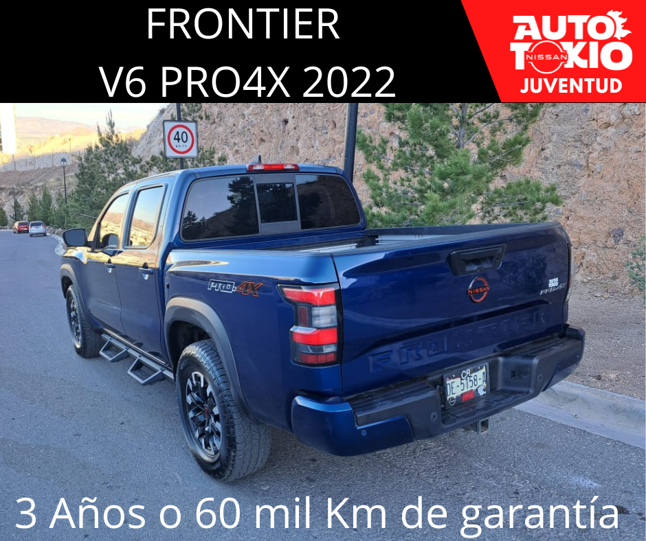 2022 Nissan FRONTIER 4 PTS PRO 4X V6 38L TA AAC PIEL RA-17 4X4