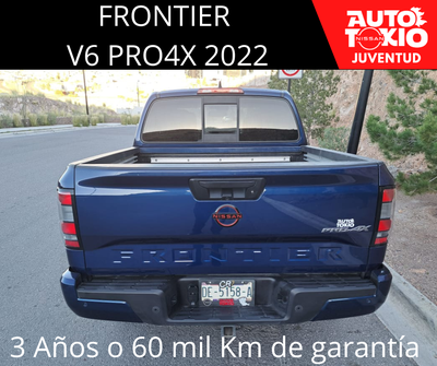 2022 Nissan FRONTIER 4 PTS PRO 4X V6 38L TA AAC PIEL RA-17 4X4