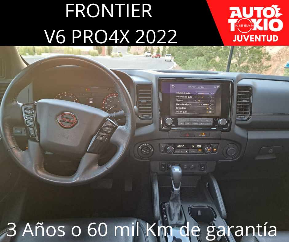 2022 Nissan FRONTIER 4 PTS PRO 4X V6 38L TA AAC PIEL RA-17 4X4