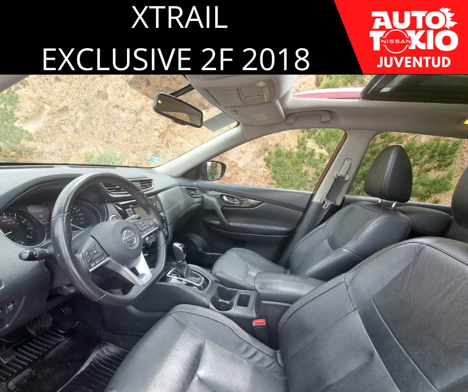 2018 Nissan X-TRAIL 5 PTS EXCLUSIVE CVT PIEL CD QC GPS 5 PAS RA-18